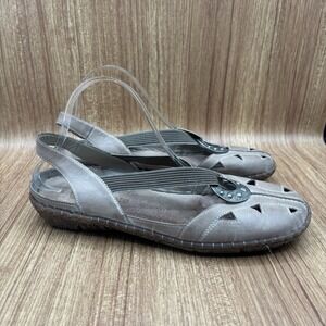 Remonte Dorndorf Tan leather sandals EU 42 10 Summer Closed Toe sandals
